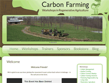 Tablet Screenshot of carbonfarmingcourse.com